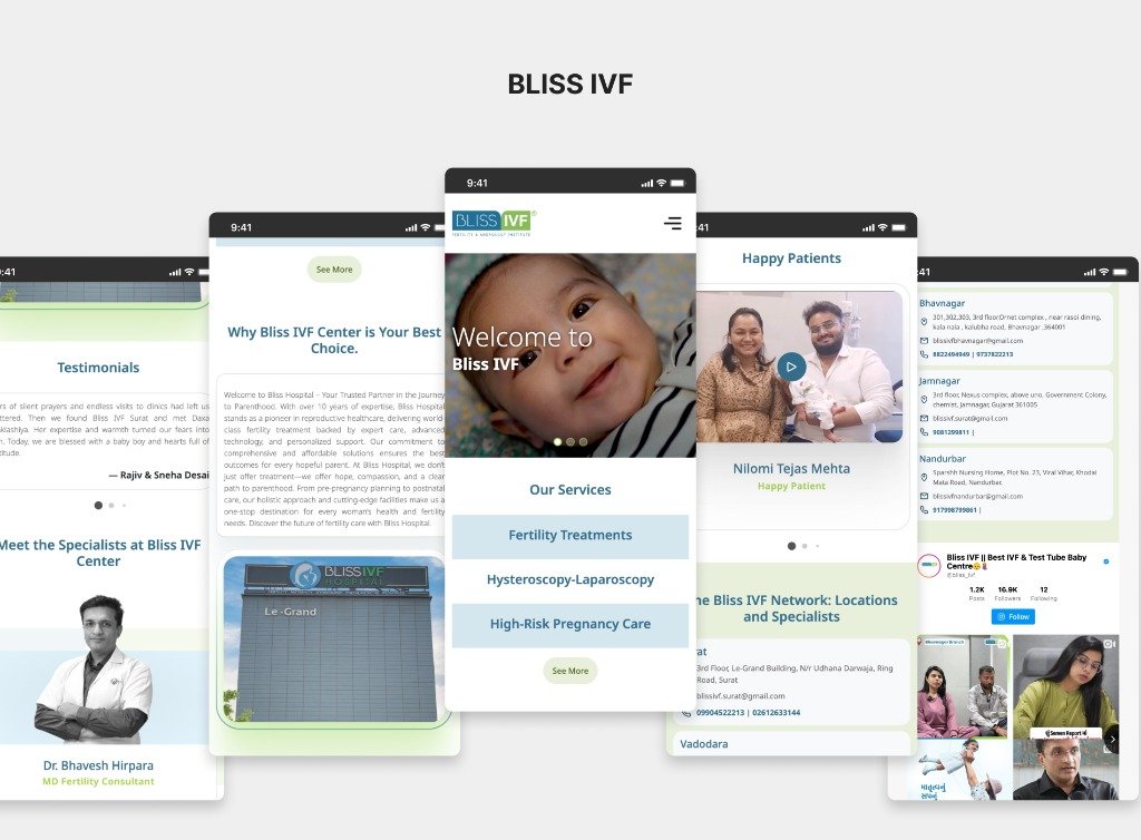 Bliss IVF screen 1