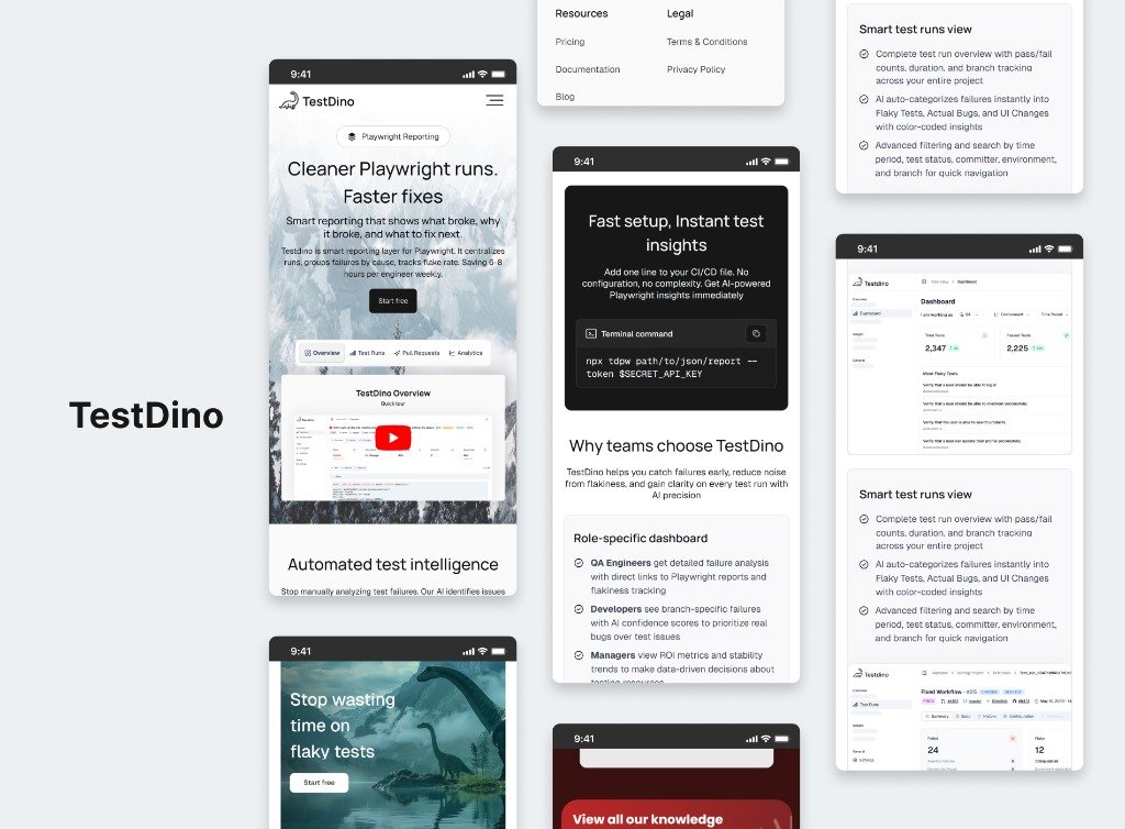 Testdino screen 1